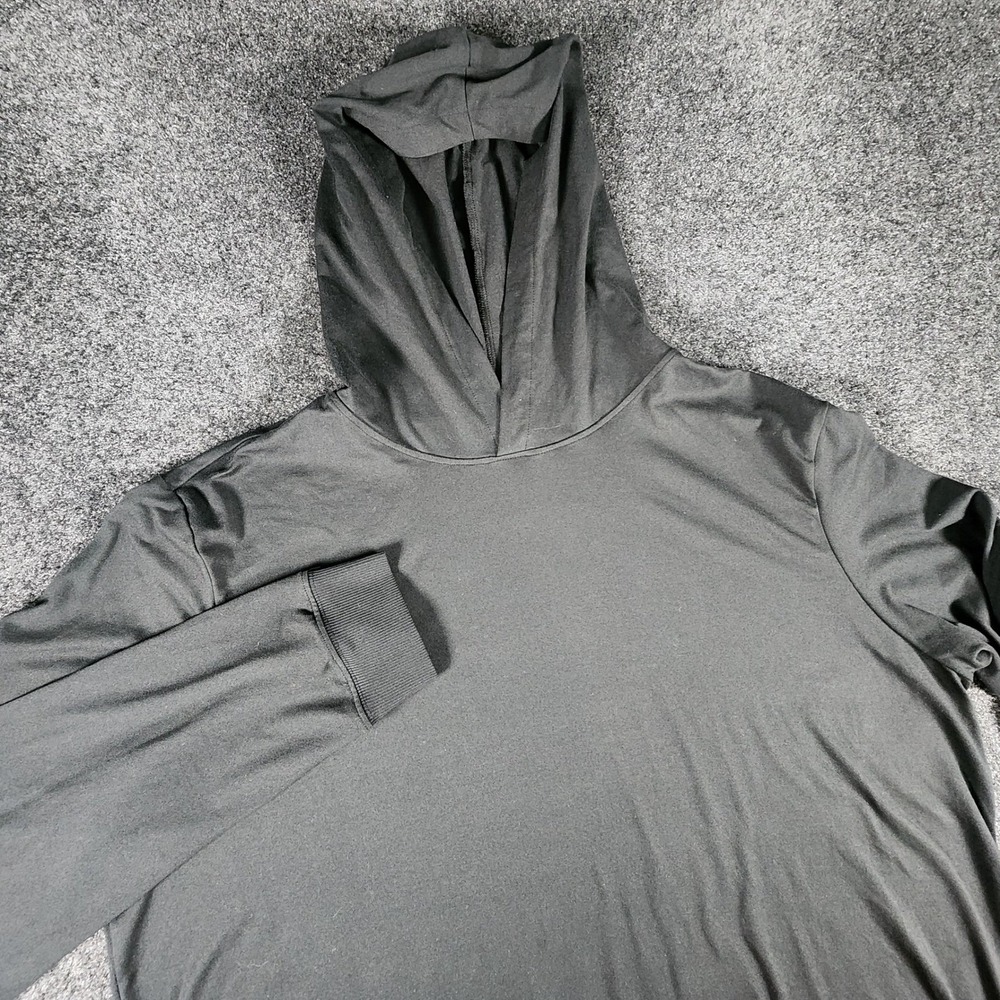 Skims Black Lightweight Performance Hoodie Long Sleeve Activewear Top Size M‎